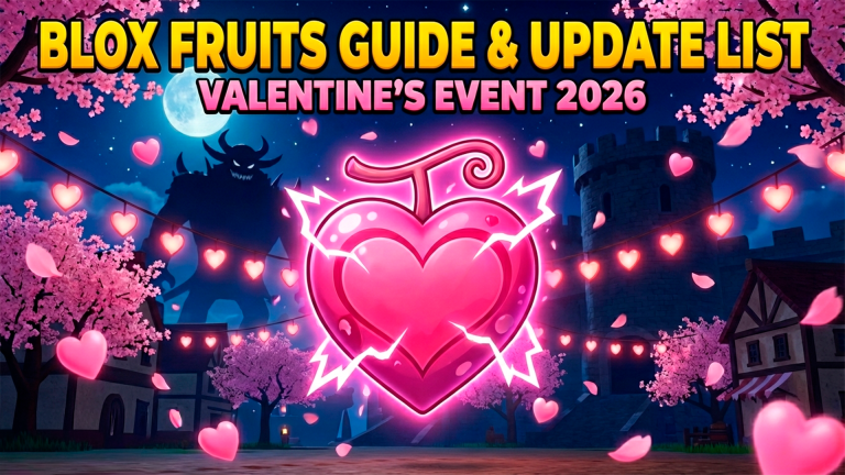 Roblox Blox Fruits Valentine event guide banner