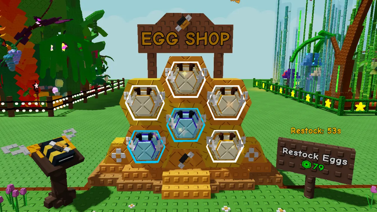 Roblox Grow a Garden Bee Egg Shop Bizzy Bee Event